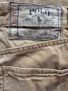 ポロラルフローレン コーデュロイパンツ ブーツカット32/32 90sベージュ