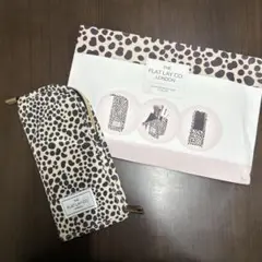 【新品】THE FLAT LAY CO. ヒョウ柄メイクポーチ ペンケース　筆箱