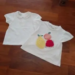 Tシャツ　80cm　2枚セット　白Tシャツ　アカチャンホンポ