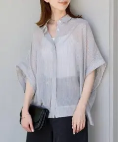 JOURNAL STANDARD シアーコードストライプシャツ