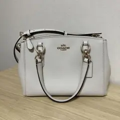 【美品】COACH ホワイト 2wayショルダーバッグ