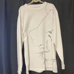 アートプリント ホワイト長袖シャツ 冨樫義博展 幽☆遊☆白書 Tシャツ