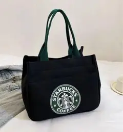 未使用　使い勝手良い　スタバトートバッグ　ブラック
