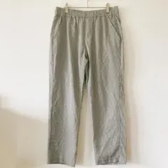 ITEMS テーパードパンツ チェック柄 ウエストゴム リラックス Ｌ 4710