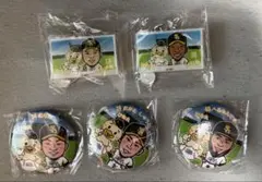 ホークス 若鷹ガチャ 筑後 ver. キーホルダー 2選手&缶バ 3選手 セット
