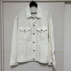 GU デニムオーバーサイズジャケット デニムジャケット Gジャン 新品 L 白