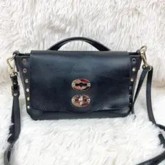 ZANELLATO ザネラート ポスティーナ BABY ブラック ショルダー