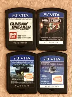 ★PS Vita★ソフト 4点セット★GAN DAM.MAINCRAFT…他★