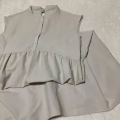 【美品】CLASSICALELF バックリボンティアードワンピース M ベージュ