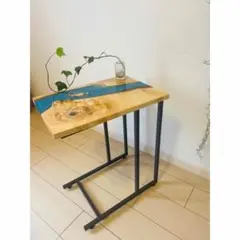モダンエポキシ樹脂サイドテーブル