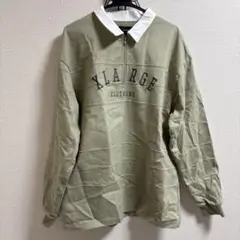 XLARGE オリーブグリーン ラガーシャツ XL