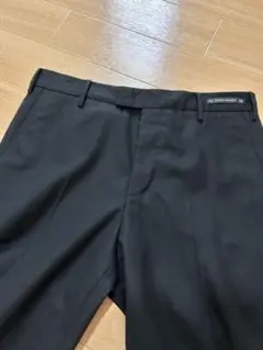 未使用　PT01 ウールフランネル　ブラック　トラウザーズ　48
