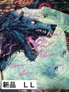 狼グラフィックTシャツ アメリカM(日本ＬＬサイズ) MJ