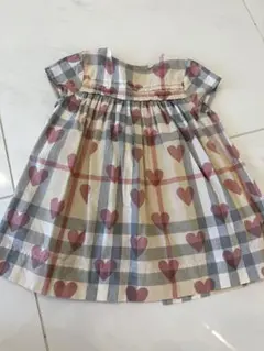 92cm　バーバリー　BURBERRY　ハートワンピース　ワンピース　ハート柄 バーバリー Burberry ワンピース ハート柄 12Y キッズ