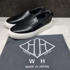 未使用 WH/ダブルエイチ/ レザースリッポン レディース 23cm