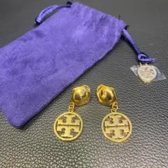 【美品】トリーバーチ ロゴ ピアス