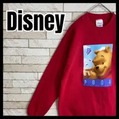 Disney Pooh スウェット くまのプーさん デザイン プリント 可愛い