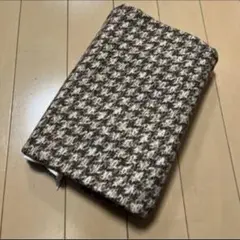 ブラウン系　チェック柄生地