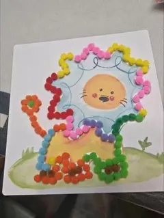 カラフルライオンアート作品