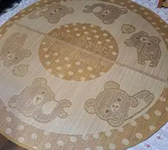 リラックマ　い草ラグ　(・(ェ)・)