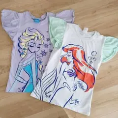 プリンセスTシャツ２枚セット　150センチ　アリエル　エルサ