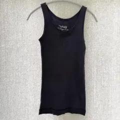 美品✦KEI Hayama PLUS リブタンクトップ M パープル 綿100％