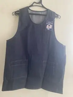 ダークデニム エプロン