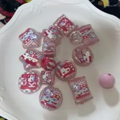 白猫 ビーズ 15個セット