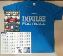アメリカンフットボール パナソニックインパレス Tシャツ、パンフレット、選手名簿
