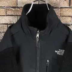 希少☆ レディース M ノースフェイス デナリジャケット フリース 黒 刺繍ロゴ
