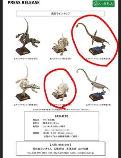 ネイチャーテクニカラー　古生物　いきもん　恐竜2種　1つ難あり