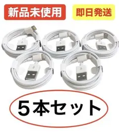 iPhone ライトニングケーブル　1m タイプA 5本