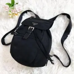 ✨美品✨プラダ ミニリュック 三角ロゴ ナイロン ブラック 白タグ