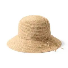 【美品】無印良品 麦わら帽子 ベージュ ストローハット