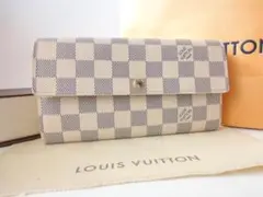 美品☆ヴィトン ダミエ 【ポルトフォイユ・サラ】長財布☆オシャレ☆Z26