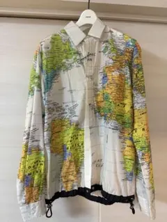 Sacai サカイ マップ柄 MAP柄 地図柄 ブラウス シャツ 半袖