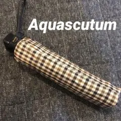 Aquascutum アクアスキュータム　チェック柄 折りたたみ傘