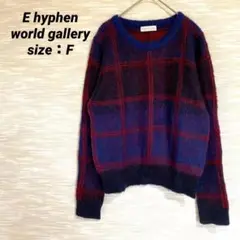 E hyphen world gallery モヘヤニットセーター【F】0762