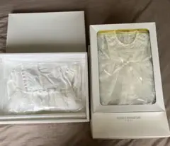 ホワイト セレモニースーツ　ミキハウス　退院着