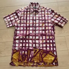 【美品】TSUMORI CHISATO 綿100%半袖チェックブラウス　1