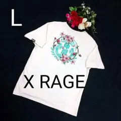 【激レア】エックスレイジ XRAGE 仲間Tシャツ L 両面 総刺繍 桜まつり