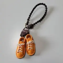 オレンジミニチュアスニーカー キーホルダー