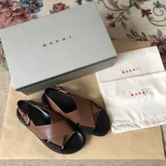 12/15まで期間限定MARNI フラットサンダル 36 ブラウン