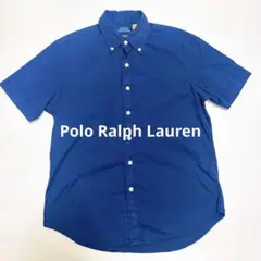 【現行】POLO Ralph Lauren 半袖 シャツ ネイビー QRタグ