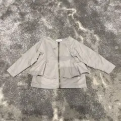 【値下げ】グレー フリル付きカーディガン