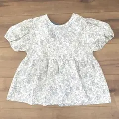 Aosta 花柄パフスリーブブラウス　XL