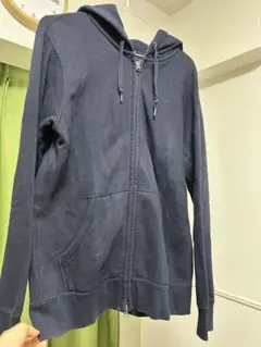 即購入可️⭕️ ユニクロ UNIQLO ネイビー フルジップパーカー Lサイズ