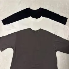 ユニクロ　UNIQLO Tシャツ　オーバーサイズT（5分袖）　3点　XS
