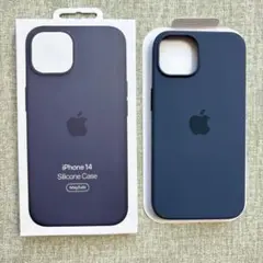 新品未使用· iPhone 14 シリコンケース MagSafe ストームブルー