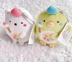 すみっコぐらし BC付き お絵かきパレット ぬいぐるみ しろくま&ぺんぎん？